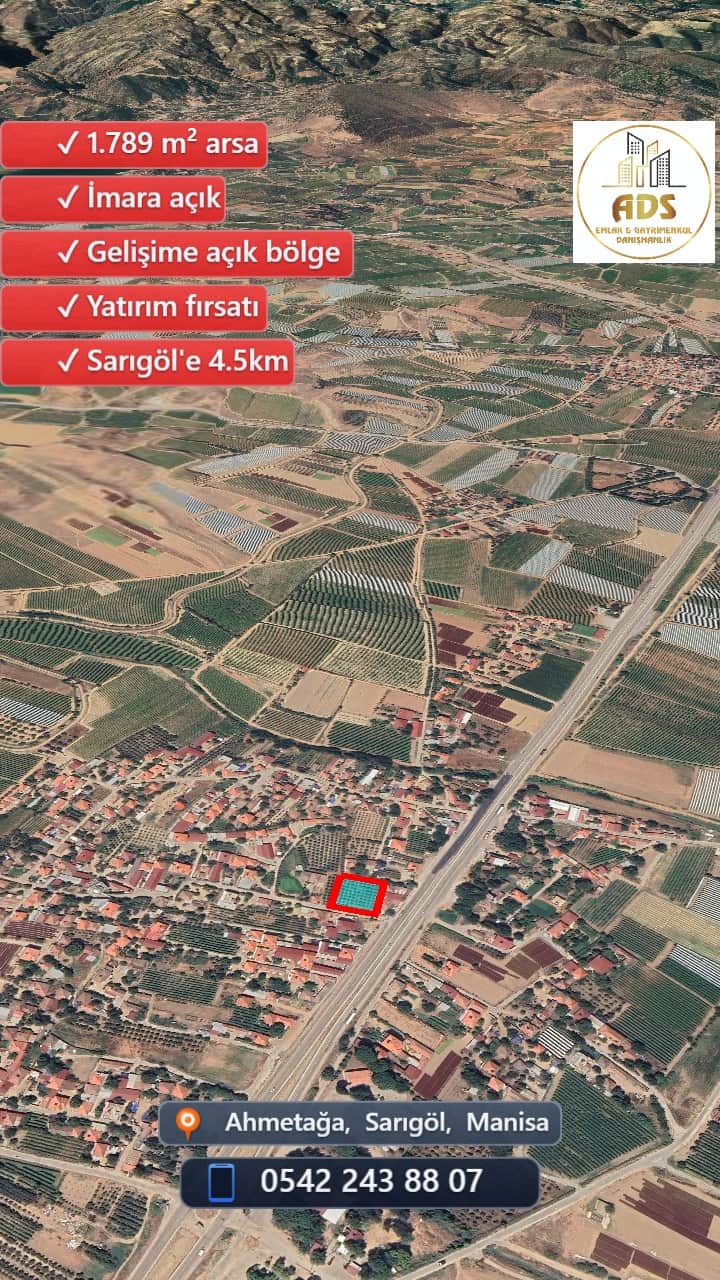AHMETAĞA MAHALLESİ'NDE 1.788 m² İMARLI ARSA YATIRIMA UYGUN! - Görsel 6