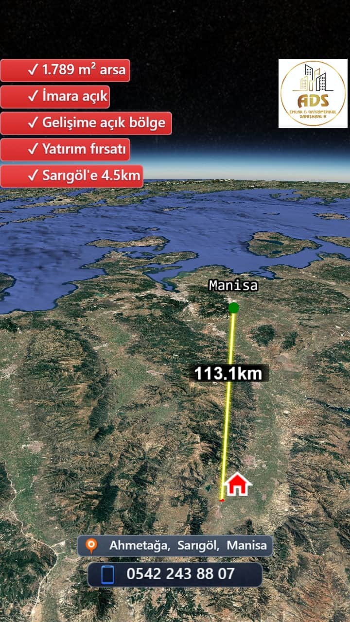 AHMETAĞA MAHALLESİ'NDE 1.788 m² İMARLI ARSA YATIRIMA UYGUN! - Görsel 7