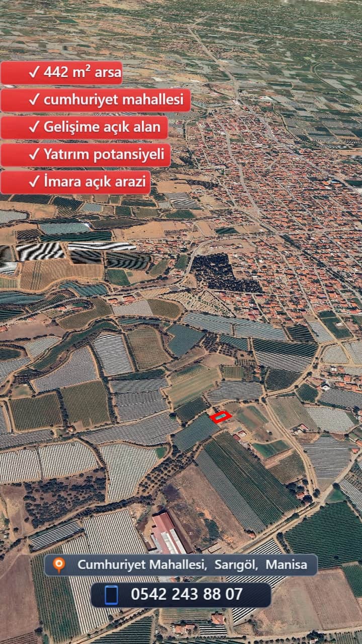 CUMHURİYET MAHALLESİ SATILIK 2 KAT İMARLI ARSA - Görsel 1