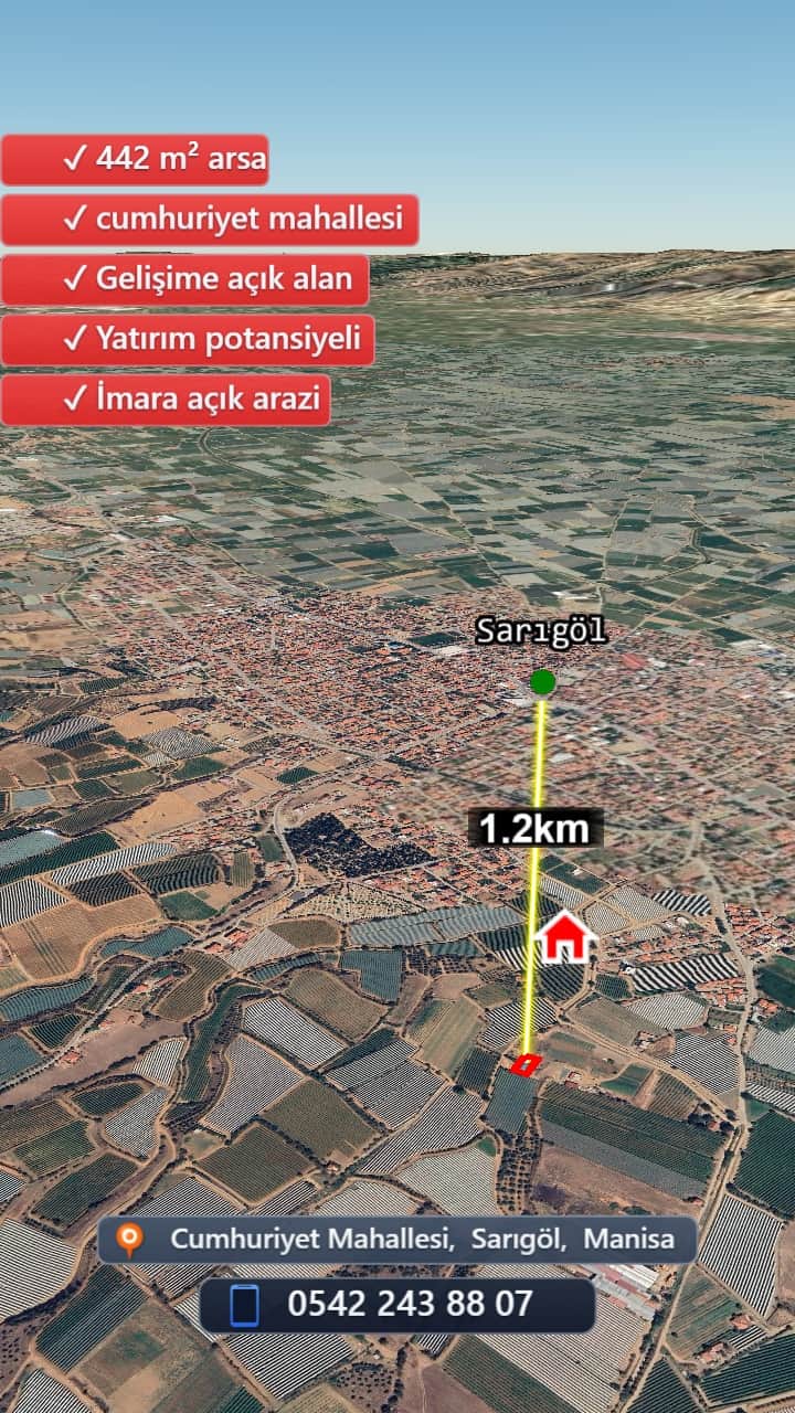 CUMHURİYET MAHALLESİ SATILIK 2 KAT İMARLI ARSA - Görsel 3