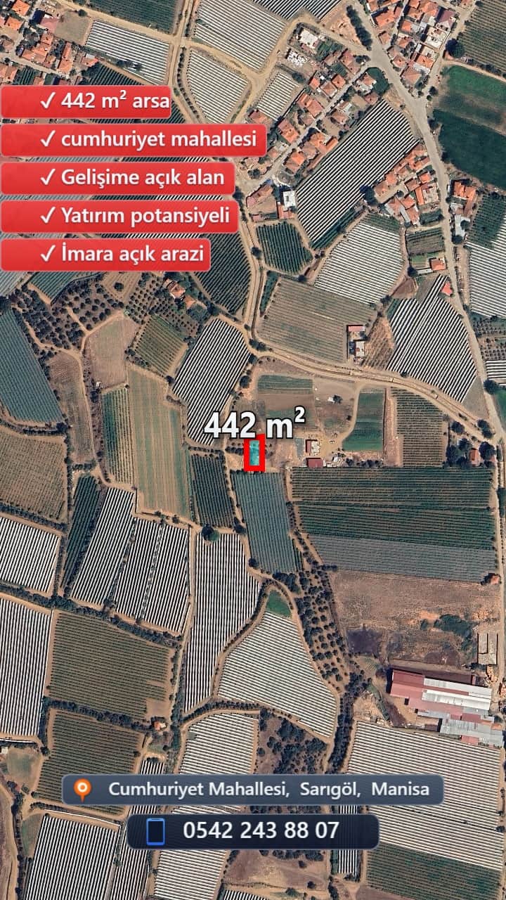 CUMHURİYET MAHALLESİ SATILIK 2 KAT İMARLI ARSA - Görsel 7