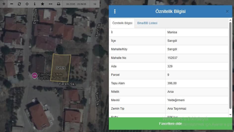 CUMHURİYET MAHALLESİ 396 METREKARE SATILIK ARSA - Görsel 2