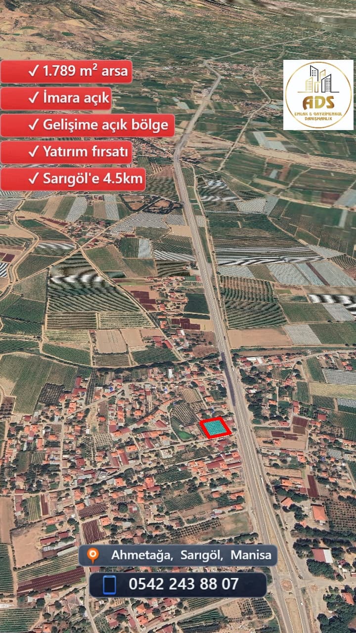 AHMETAĞA MAHALLESİ'NDE 1.788 m² İMARLI ARSA YATIRIMA UYGUN! - Görsel 6
