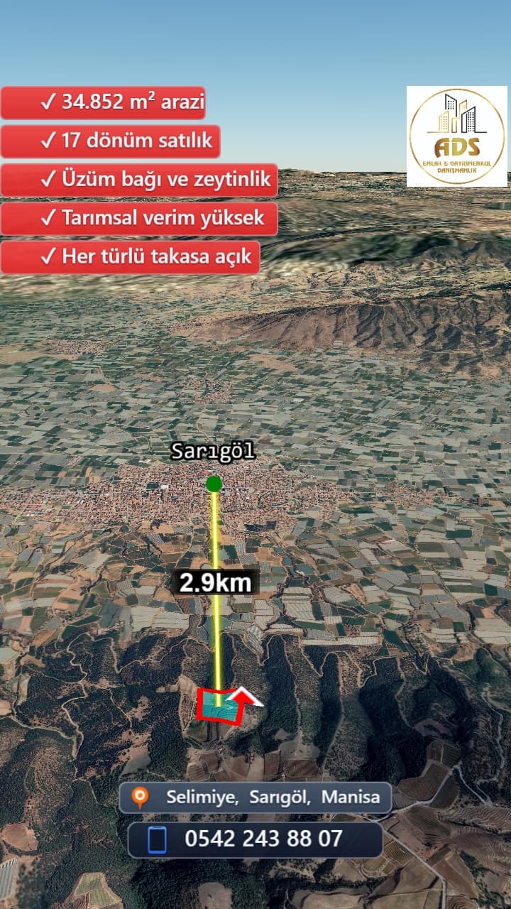 SELİMİYE BİLALLER BÖLGESİNDE 17 DÖNÜM SATILIK BAĞ+ZEYTİNLİK - Görsel 8