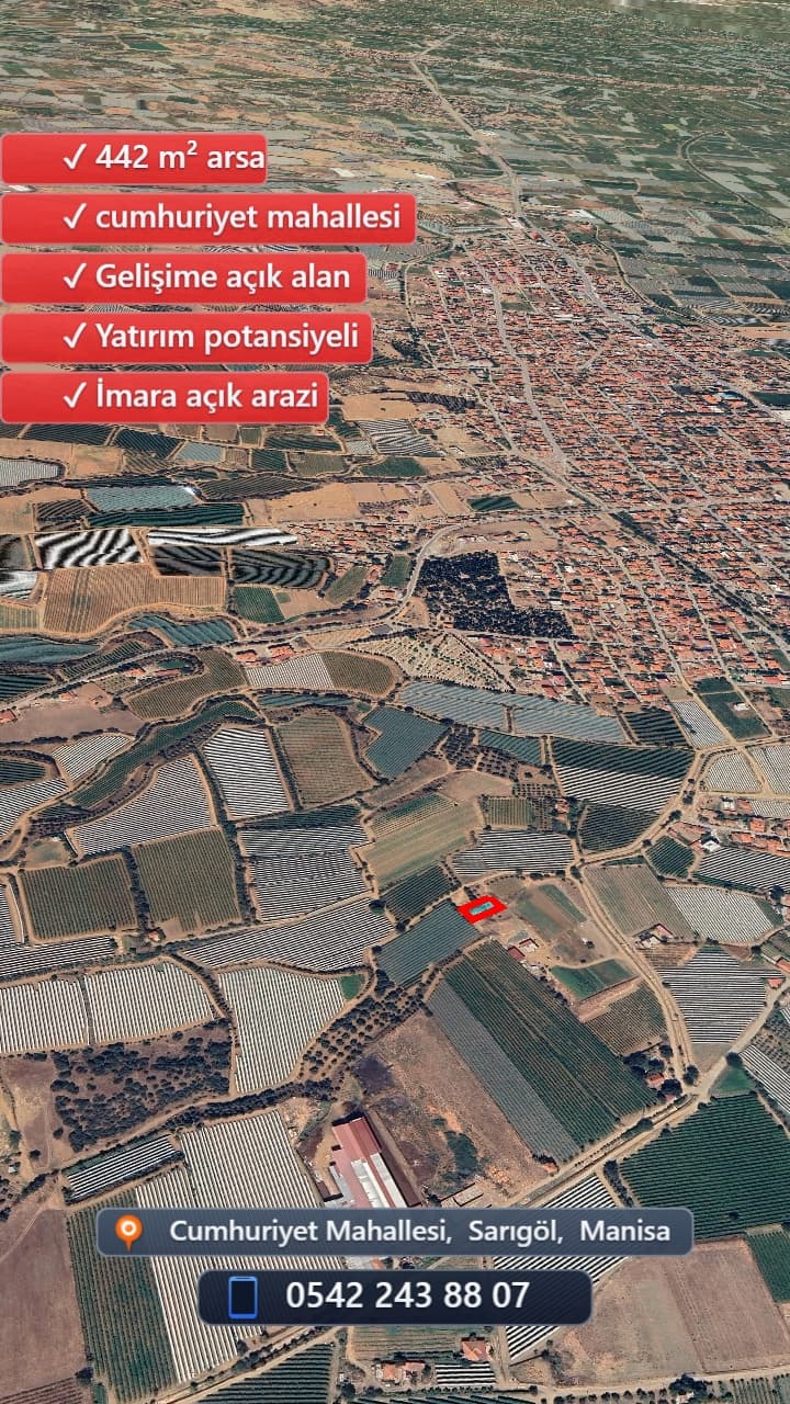 CUMHURİYET MAHALLESİ SATILIK 2 KAT İMARLI ARSA - Görsel 2