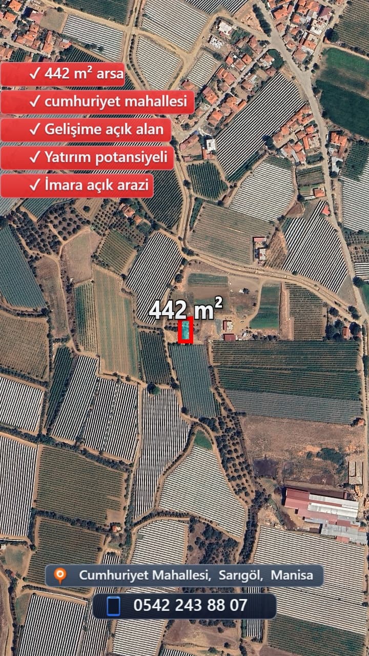 CUMHURİYET MAHALLESİ SATILIK 2 KAT İMARLI ARSA - Görsel 8